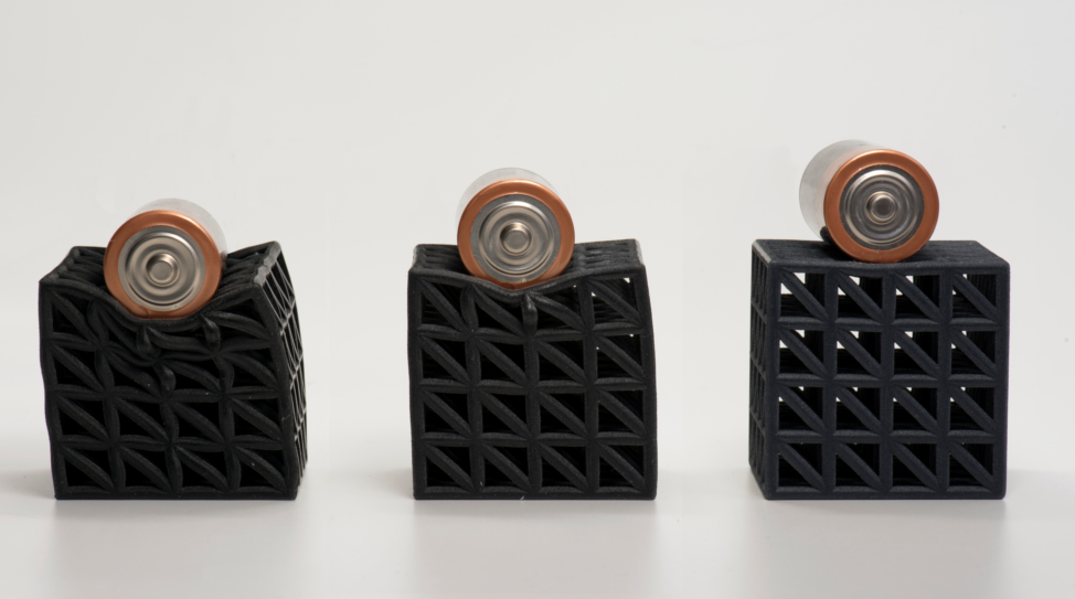 Large-Scale Optimization of Discrete AM Lattice Structures