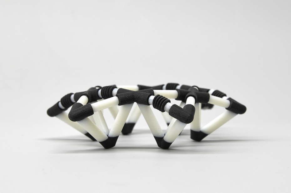 Cosima pneumatically actuated shape morphing lattices